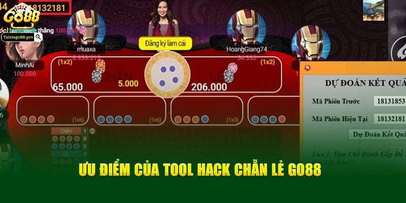 Ưu điểm của tool hack chẵn lẻ Go88